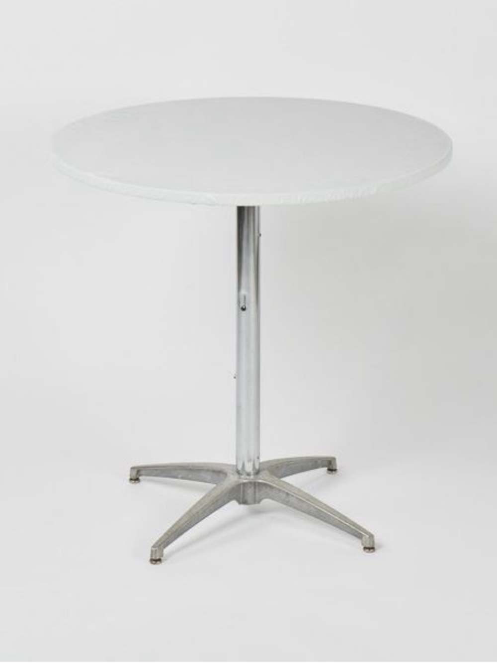 Kwik Covers Fitted Plastic Tablecloths - 30" Round, White (Pack of 3)